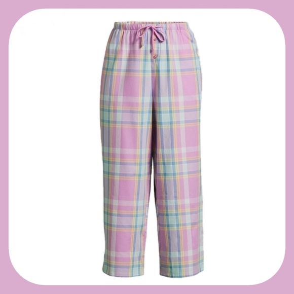 🌻🌻🆕Joyspun Cropped Woven Pajama Pants - NEW - Picture 1 of 8